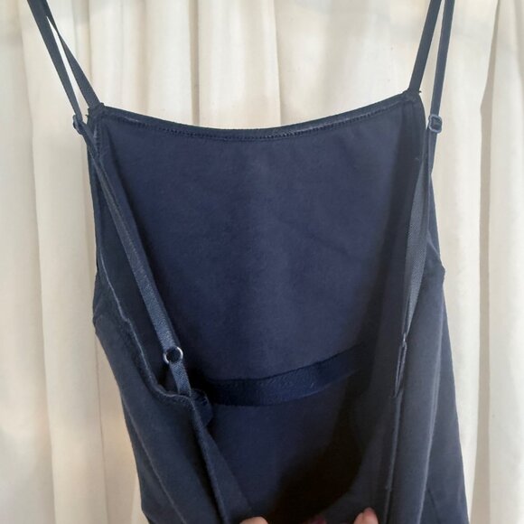 Miley Cyrus & Max Azria Navy Blue Adjustable Strap Shelf Tank Top S - Picture 4 of 4